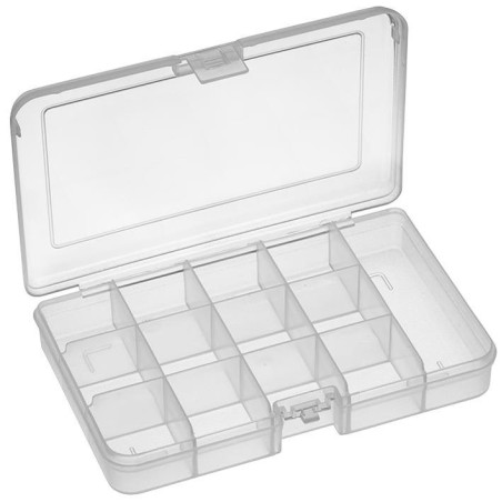 Multicomp Pro (101FTN) Storage Box, 10 Compartment, Transparent