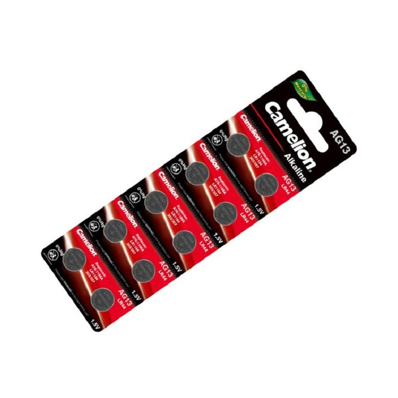 CAMELION AG13-BP10 Alkaline Button Cell 1.5V 158mAh 10/Pack
