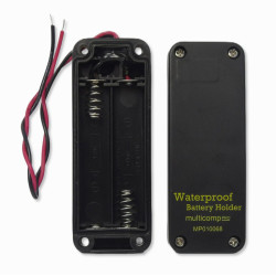 Multicomp Pro (MP010068) Battery Holder  2xAAA Size, 150mm, Screw, IP65