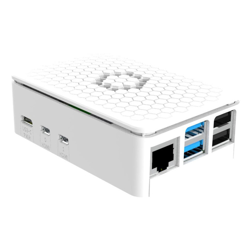 Multicomp Pro (ASM-1900180-11) Enclosure, Raspberry Pi 5, White, ABS