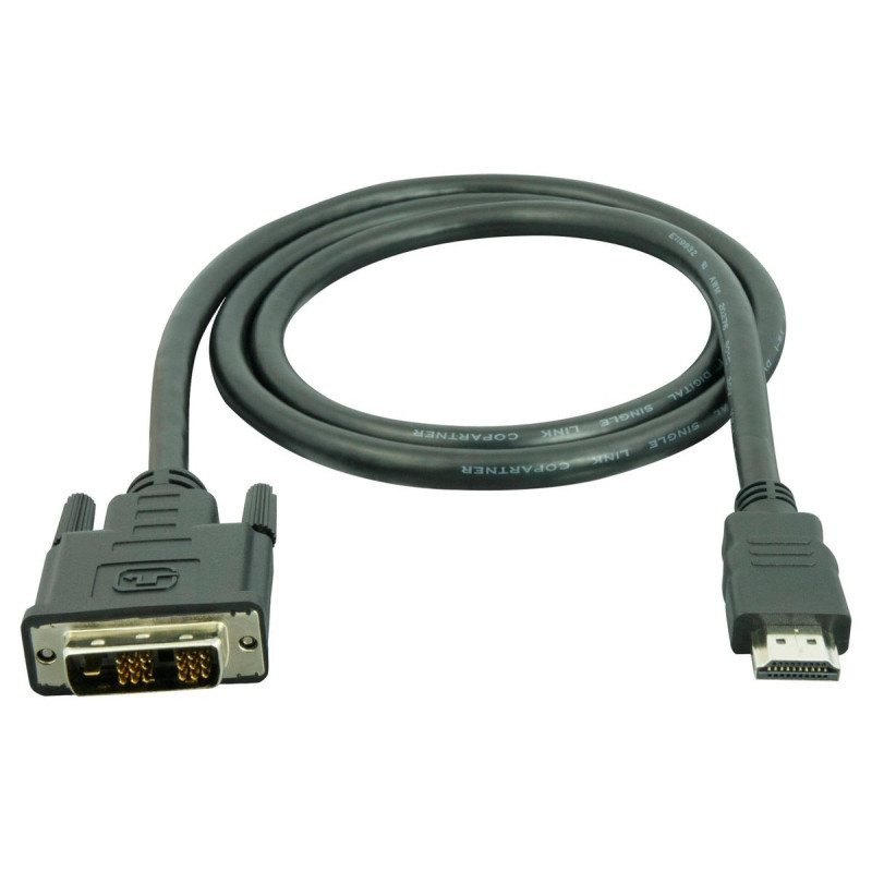 Multicomp Pro (PS000031)  DVI-D Plug, HDMI Plug, 1m, Black