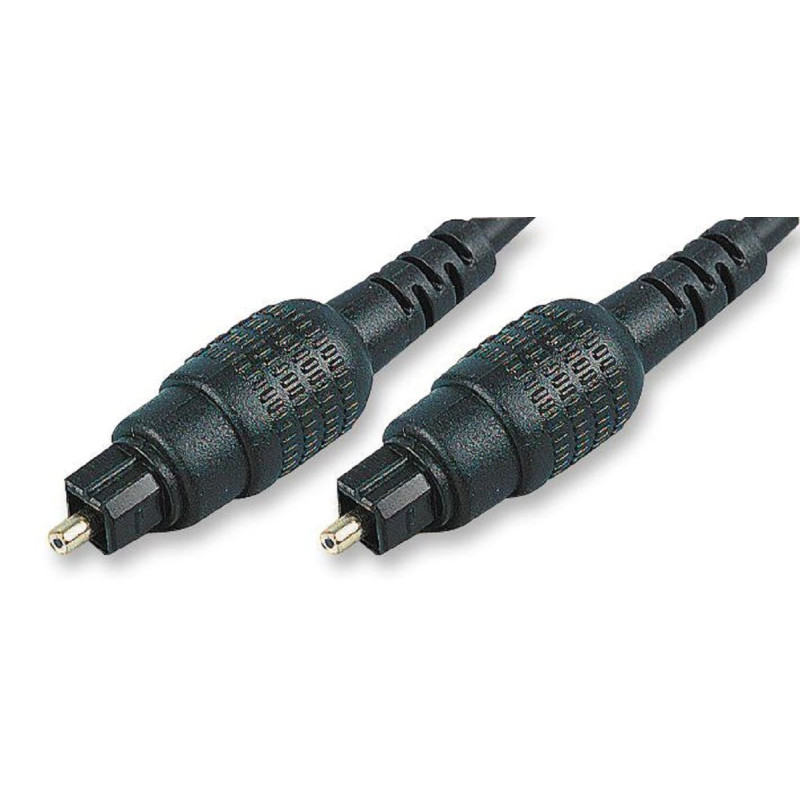 Multicomp Pro (JR9907.5M D=4MM BLK) TOSLINK Plug, TOSLINK Plug, 5m