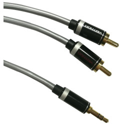 Multicomp Pro (PS000243) 3.5mm Stereo Jack Plug, Phono (RCA) Plug, x 2