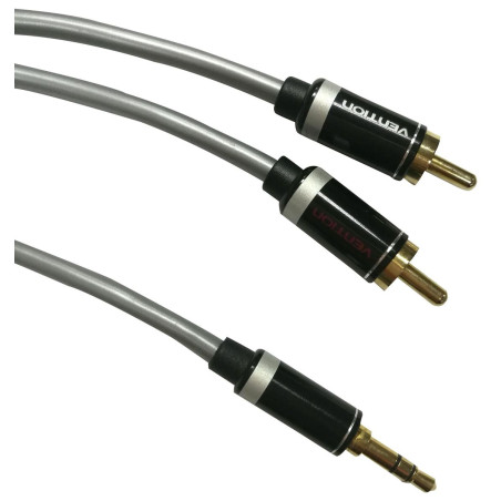 Multicomp Pro (PS000242)  3.5mm Stereo Jack Plug, Phono (RCA) Plug x2