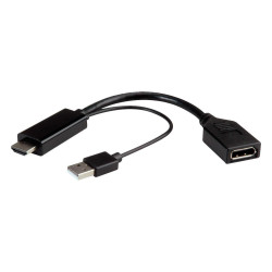 Roline (12.03.3147) HDMI Type A Plug, DisplayPort Plug, 5.9 ", 150 mm