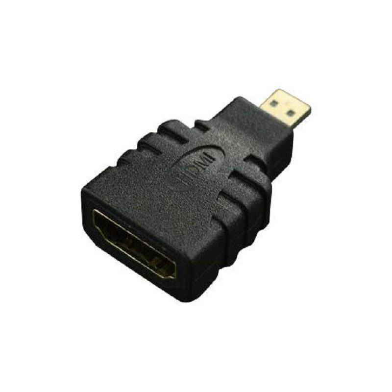 DFRobot (FIT0664) Micro HDMI Plug, HDMI Receptacle, Black, PVC, 