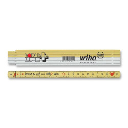 Wiha (41020011) Ruler, Folding, 90° Latching, Polyamide, 2m