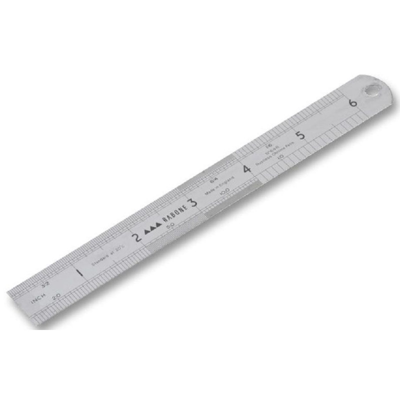 Stanley (0-35-400) 6" (150mm x 19mm) Steel Ruler