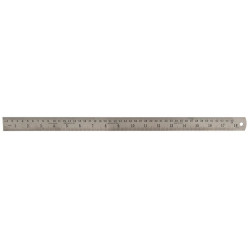 Duratool (D03077) 18" (450mm) Stainless Steel Ruler with Metric/Imperial