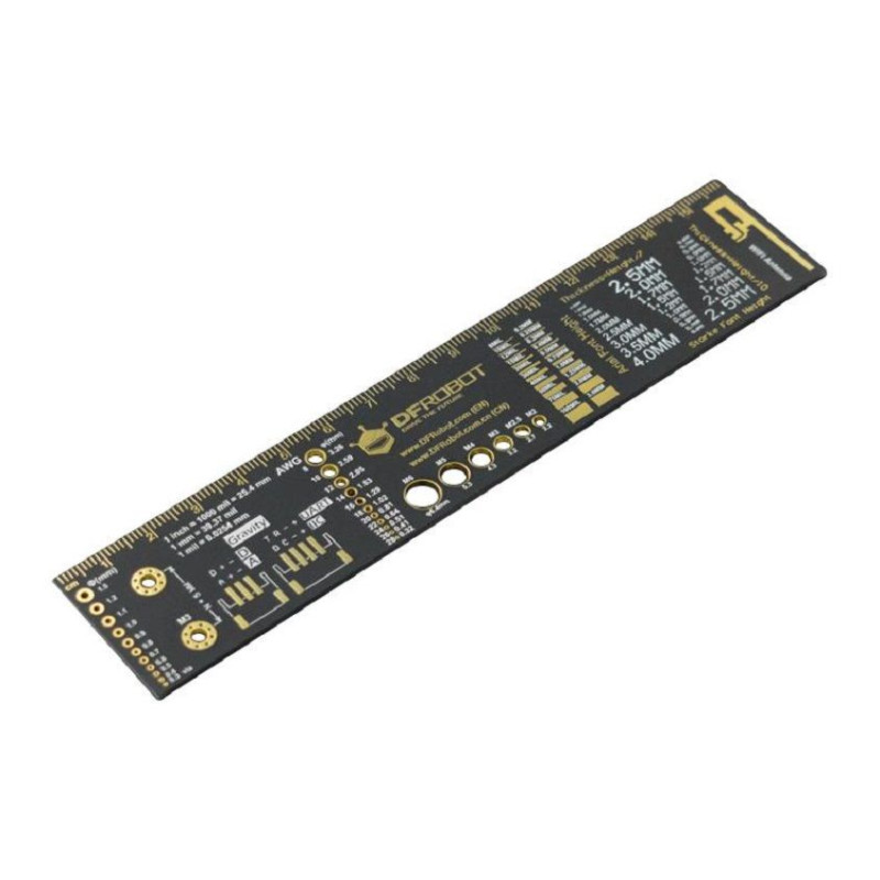 DFRobot (DWG0014-M) PCB Engineer Ruler, Fiberglass, 160mm L x 32mm W