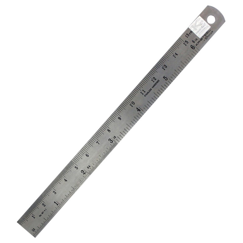 Multicomp Pro (MP012524) Ruler, 150mm L x 15mm W, Stainless Steel