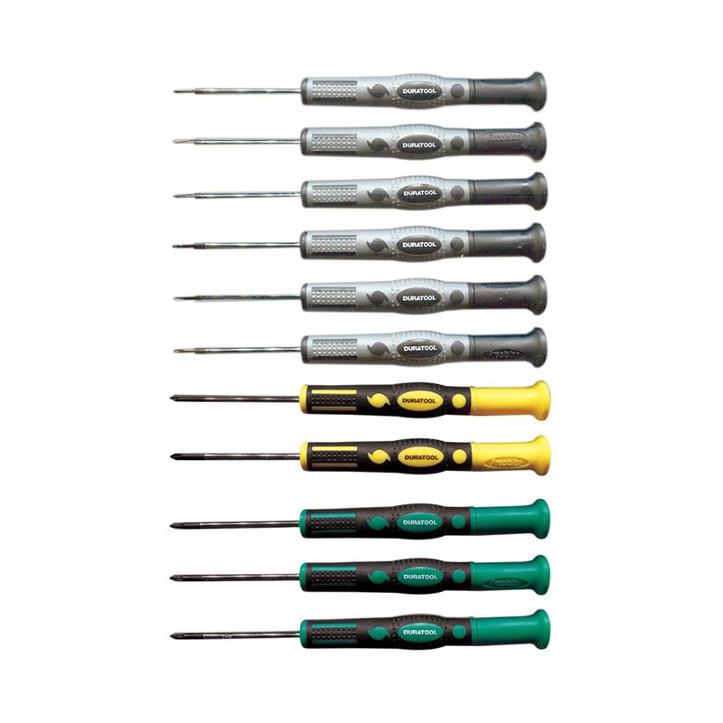 Duratool (D03447) Screwdriver Set, Precision, 11 Piece