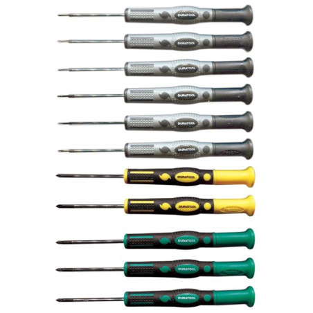 Duratool (D03447) Screwdriver Set, Precision, 11 Piece