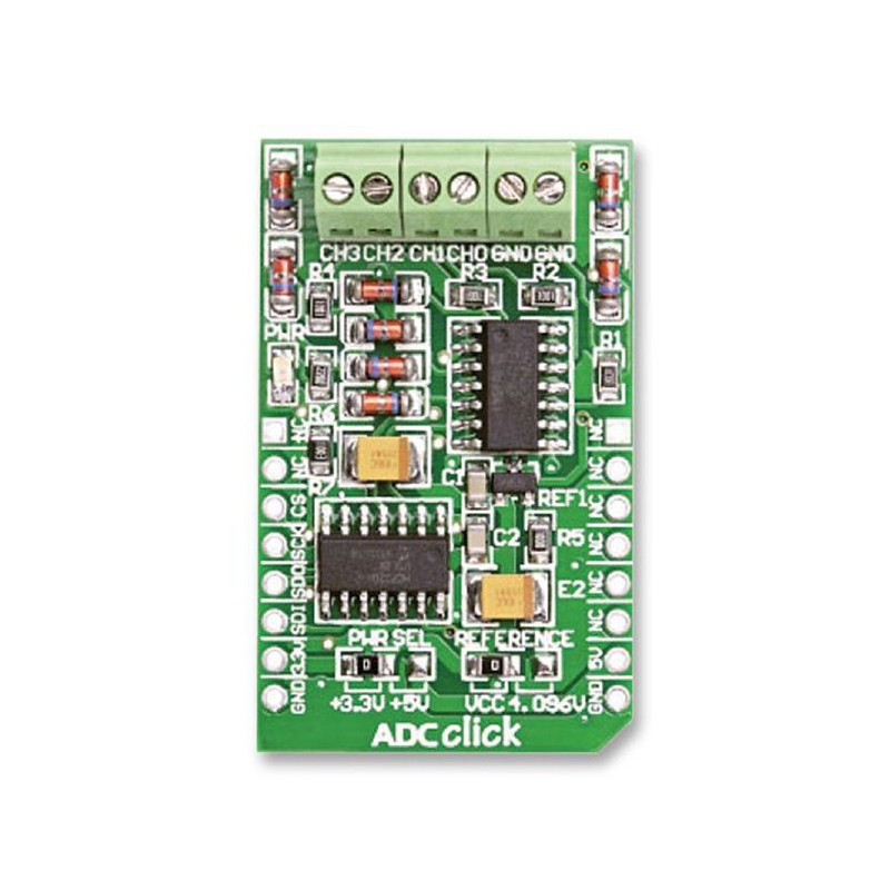 Mikroelektronika (MIKROE-922) Daughter Board, ADC Click Accessory Board