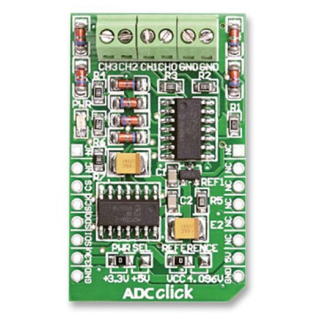 Mikroelektronika (MIKROE-922) Daughter Board, ADC Click Accessory Board