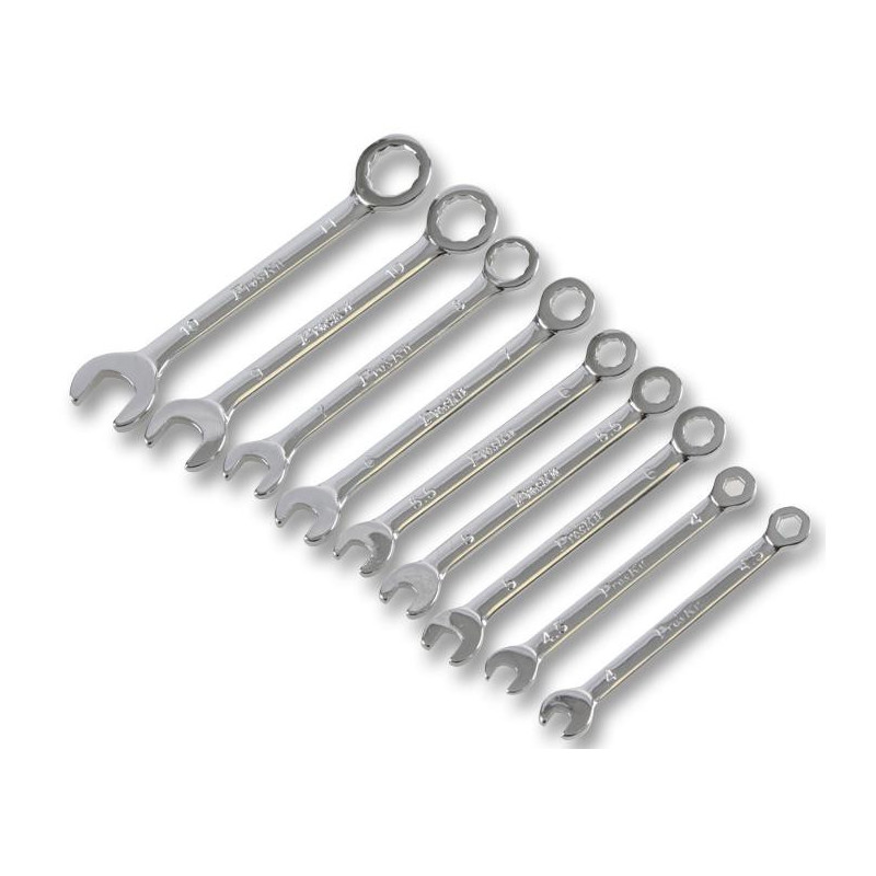 Proskit (HW-609B) Wrench Set  Combination  Metric  10 Piece