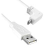 Qualtek (3021084-03) USB Cable  0.9m  USB to 90 degree Micro USB   White  3021084-03  Qualtek