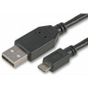 Stellar Labs (HK-MUS11/10) USB Cable  3.05m  USB to Micro USB  Black  HK-MUS11/10  Stellar Labs