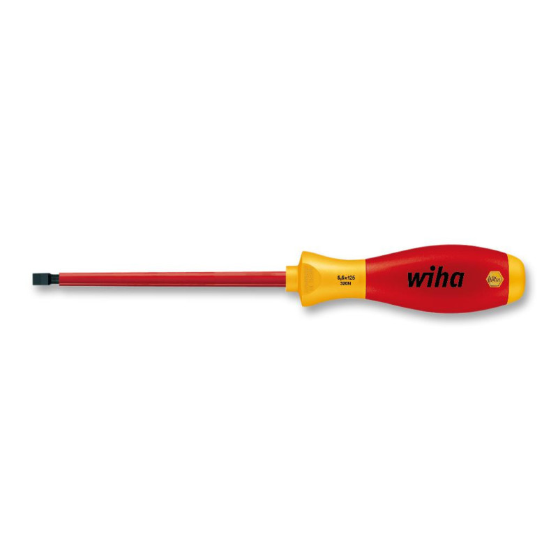 Wiha (320N-3) Screwdriver  Slotted  VDE  100 mm Blade  3 mm Tip  204 mm