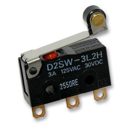 Omron (D2SW-3L2H) Microswitch  Snap Action  Roller Lever