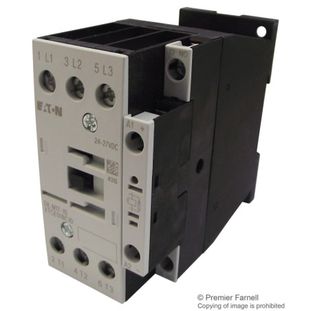 Contactor  DIN Rail  Panel  690 VAC  3PST-NO  3 Pole  7.5 kW