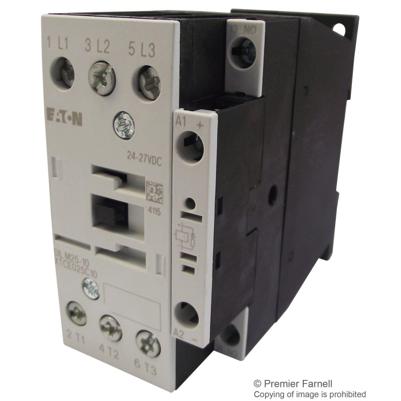 Contactor  DIN Rail  Panel  690 VAC  SPST-NO  3 Pole  14 kW