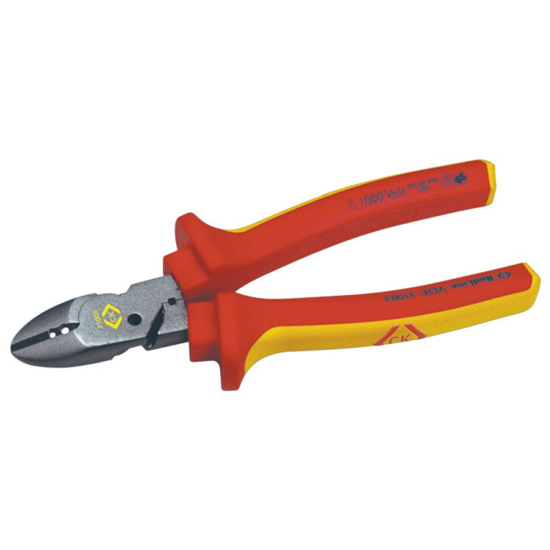 CK Tools (431008) Combination Cable Cutter  Redline VDE  Side Cutter 160mm