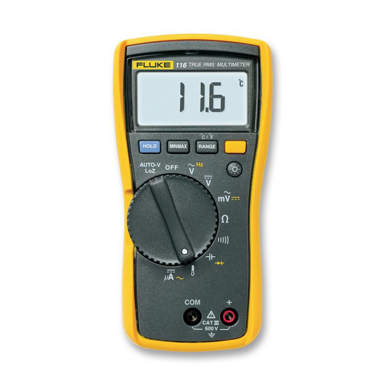 FLUKE 116 -HVAC Digital Multimeter  110 Series  6000 Count  True RMS