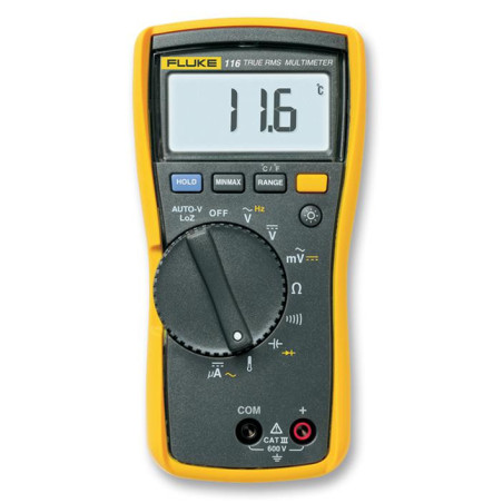 FLUKE 116 -HVAC Digital Multimeter  110 Series  6000 Count  True RMS