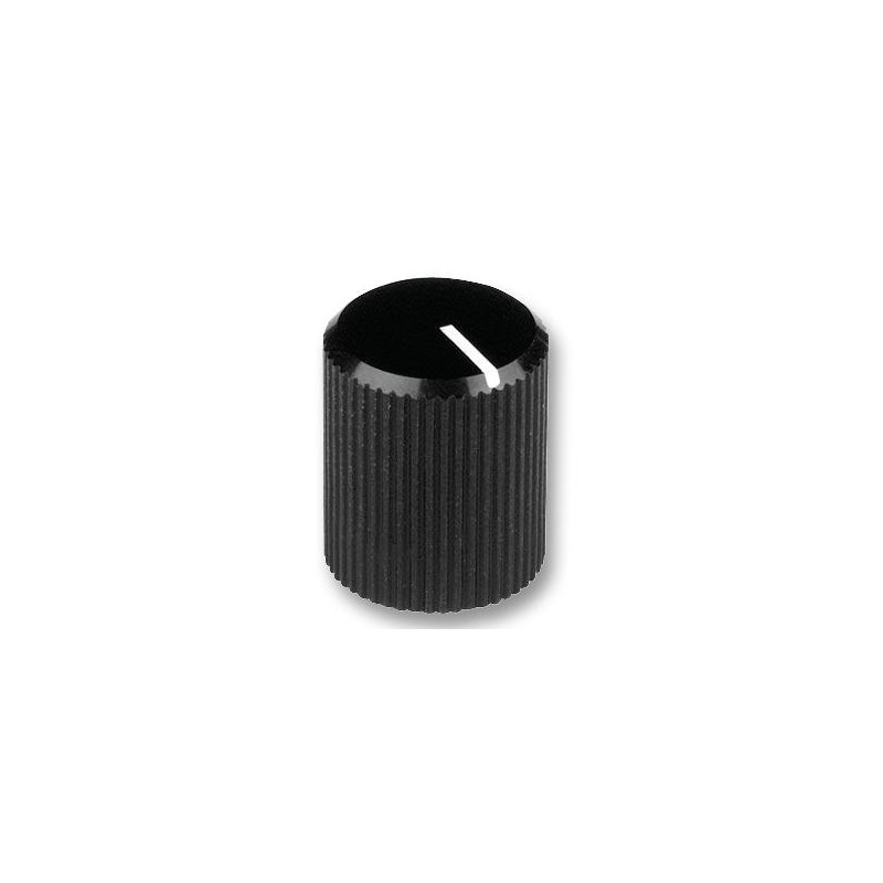 Mentor (509.613) Knob  Round Shaft  6 mm  Aluminium  Round  28 mm