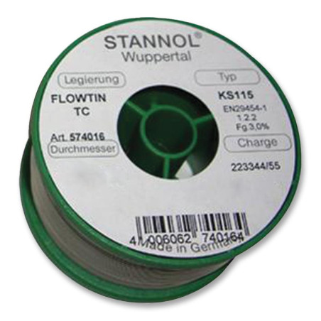 Stannol (574001) Solder Wire  KS115  0.3mm Diameter  227?C  250g