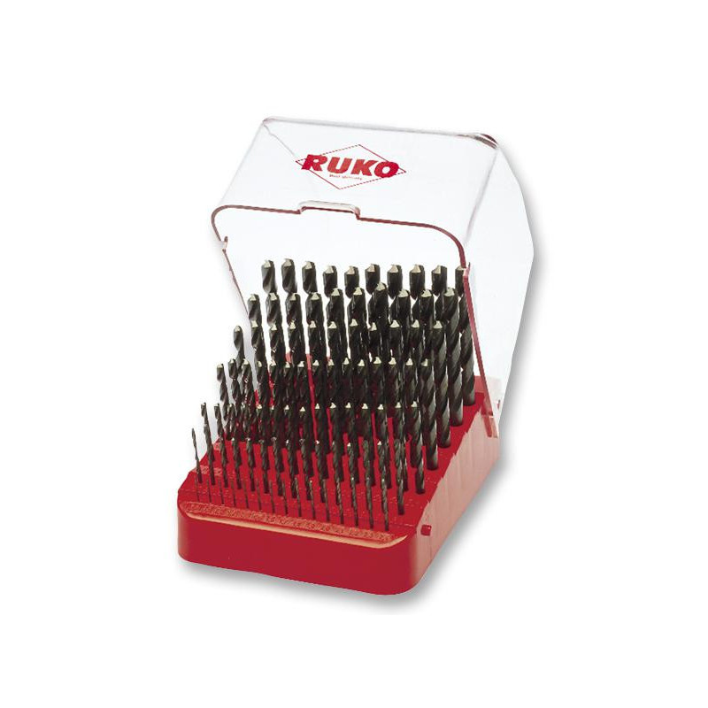 Ruko (205223) Drill Bit Set  HSS Rolled  1 mm - 10 mm  91 Piece