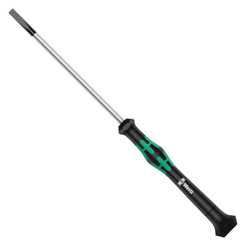 Wera (117990) Screwdriver  Slotted  Precision  40 mm Blade  0.8 mm Tip