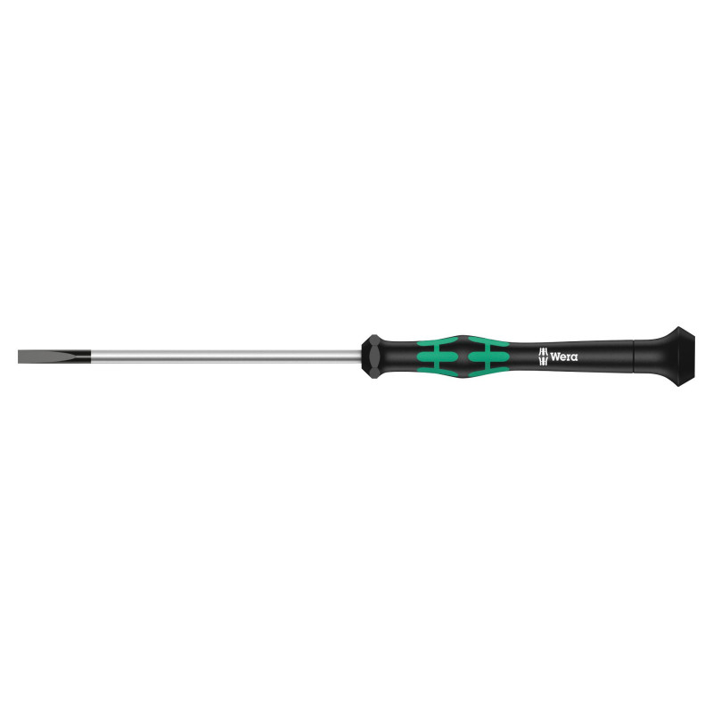 Wera (118003) Screwdriver  Slotted  Precision  60 mm Blade  1.5 mm Tip