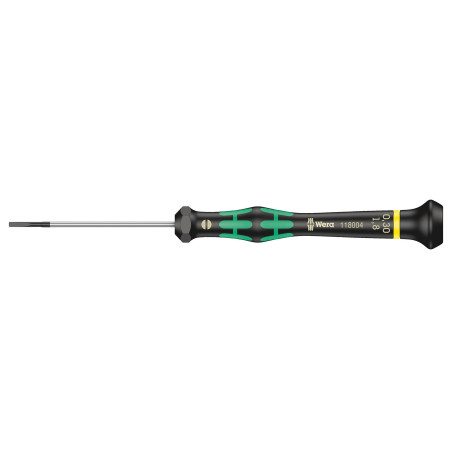 Wera (118004) Screwdriver  Slotted  Precision  60 mm Blade  1.8 mm Tip