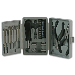 Duratool  Mini Tool Kit - 26 Pieces - Bits - Sockets - Plier - Cutter - D00197