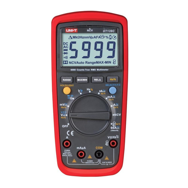 UNI-T UT139C True RMS Digital Multimeter 2V – 600V