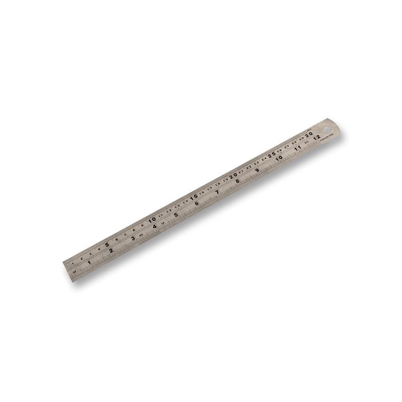 Duratool  Ruler  Stainless Steel - Double Sided for Imperial/Metric - D00246