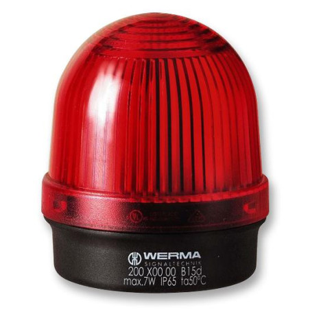 Werma (20010000) Beacon  Permanent  Red  Steady  7W  230VAC/VDC