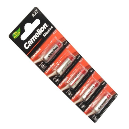 CAMELION  A27-BP5(0%Hg) Battery 12V Alkaline For Remote - 5P/Pack