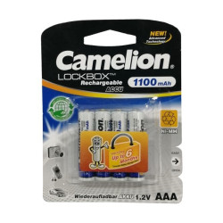 CAMELION NH-AAA1100LBP4 (MEC) AAA Battery Ni-MH 1.1AH - Price Per 4/Pcs