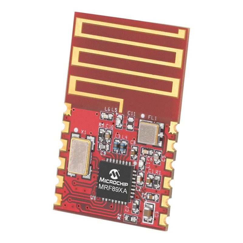 Microchip (MRF89XAM8A-I/RM) Transceiver Module  Surface Mount  868 Mhz