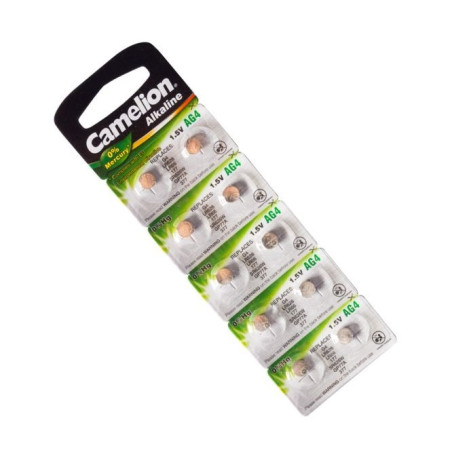 CAMELION AG4-BP2 DBK Battery Coin SOX 1V55 13mA 6.8x2.6 2/Blister