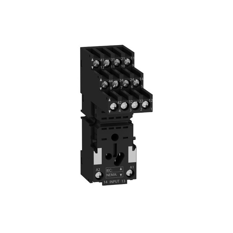 Schnieder  Relay Socket  DIN Rail  14 Pins  10 A  250 VAC  RXM Series