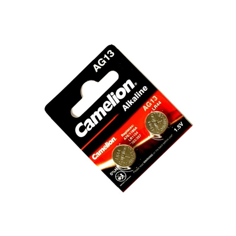 CAMELION AG13-BP2 DBK Coin Battery SOX 1.55V 180mA 11.6x5 2/Card