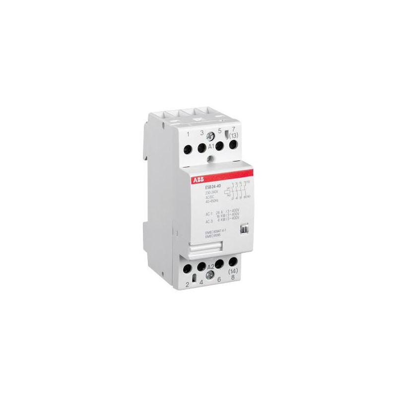 Contactor  9 A  DIN Rail  400 VAC  4NO  4 Pole  4 kW