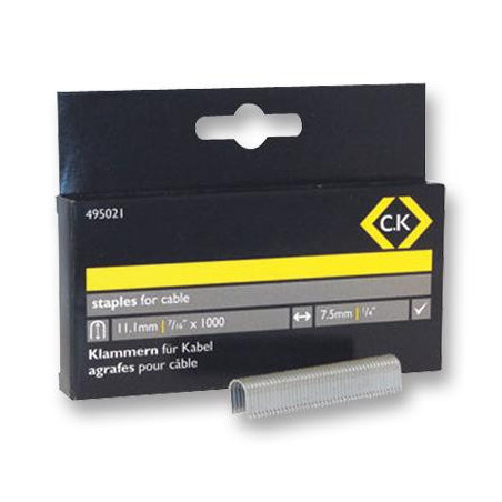 CK Tools (495021) Pack of 1000 Heavy Duty 7.5 x 11.1mm Staples