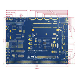 Waveshare Compute IO Plus Raspberry Pi CM3 / CM3L/ CM3+ /CM3+L Motherboard