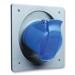 Pin & Sleeve Connector  16 A  250 V  Cable Mount  Socket  2P+E  Blue