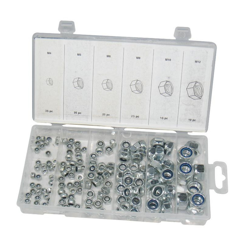 Duratool (D01904) Locknut Set  Nyloc  Steel